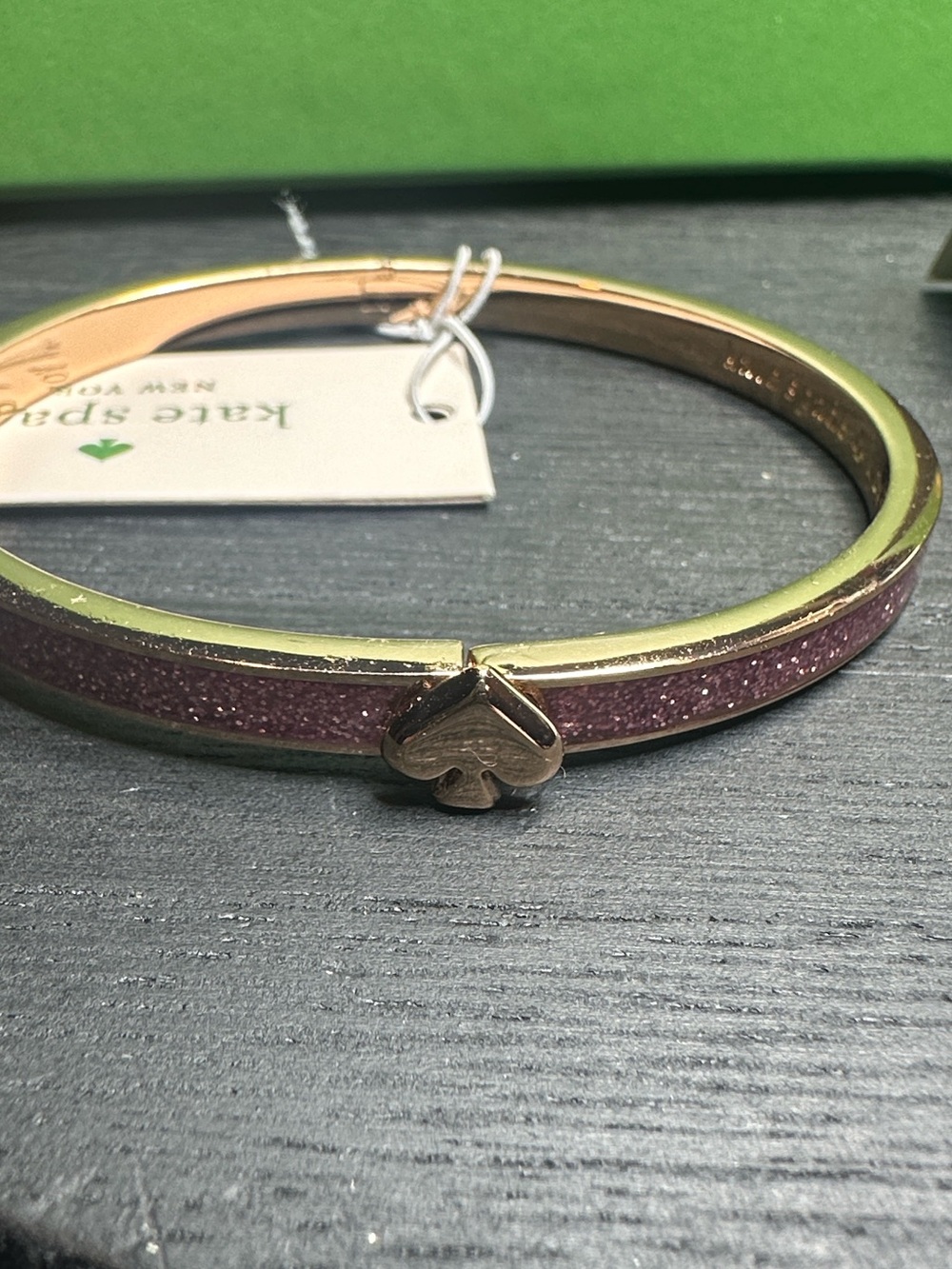 Kate spade ♠️ bangle bracelet gold sparkles New!